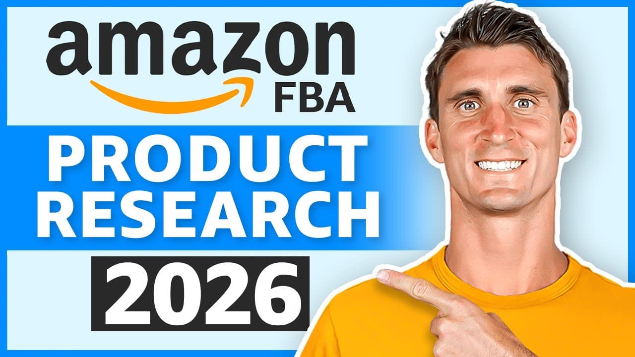 Amazon FBA product research tutorial video thumbnail
